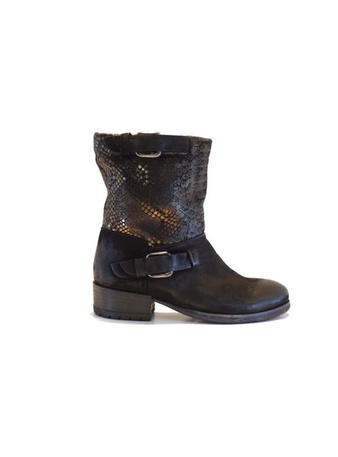 Botín Felmini Escama Shine Black-0