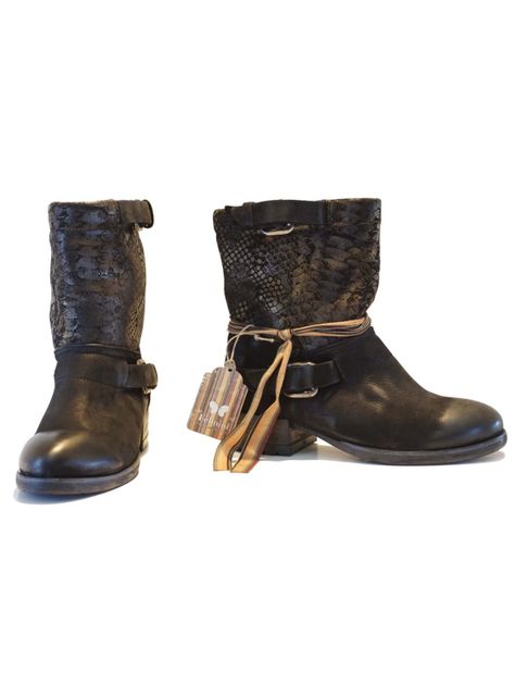 Botín Felmini Escama Shine Black-3