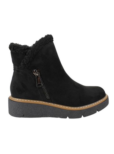 Botín New Walk Cozy Negro-0