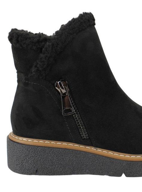 Botín New Walk Cozy Negro-3