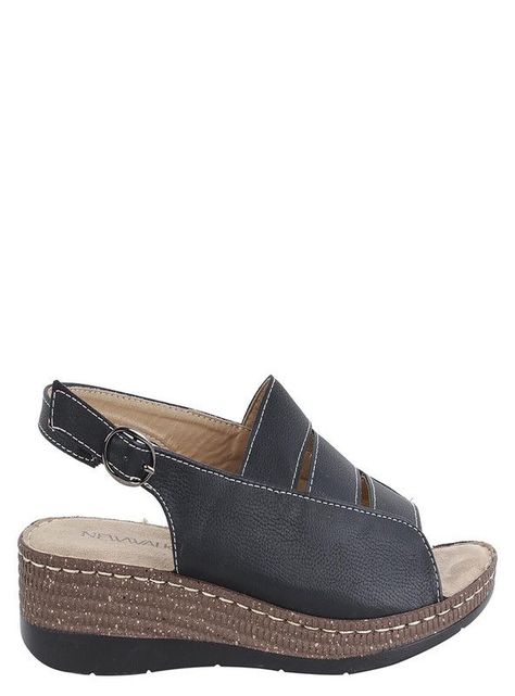 SANDALIA MUJER CASUAL NEW WALK 160-2-90 (35-40) | Negro |-1