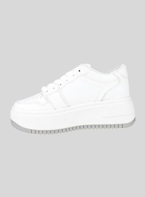 Zapatilla New Walk Plataforma Urbana Blanca-2