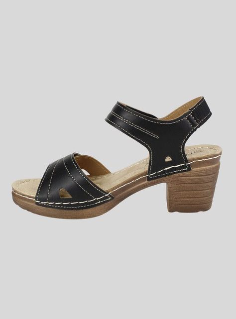 Sandalia New Walk Velcros Negra-2