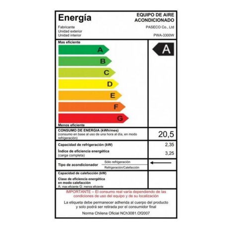 Aire Acondicionado Inverter Ventana Premium 8000BTU 20m2 Khöne-3
