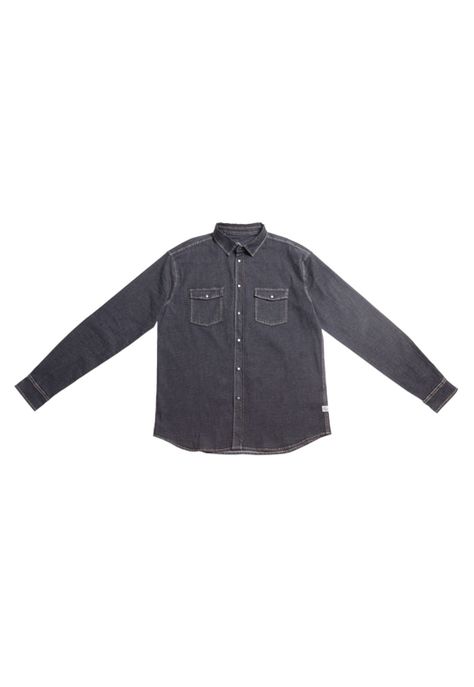 Camisa Hombre Jeans Negro Panama Jack-4