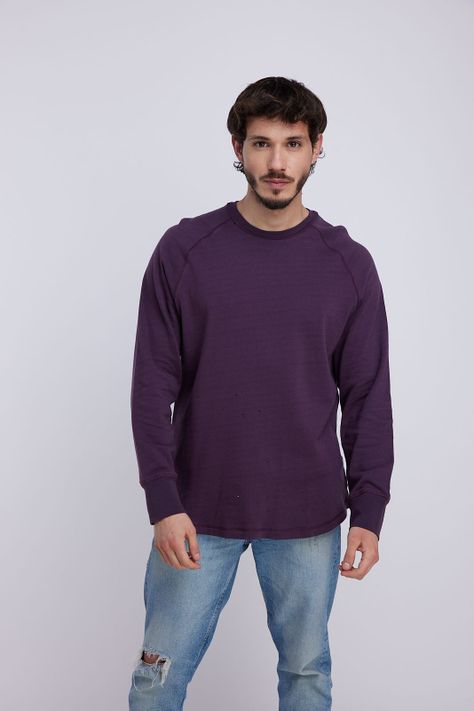 Polerón Delgado Hombre Morado Panama Jack-0