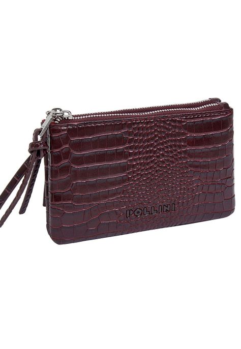 Billetera Mujer Burdeo Pollini-3