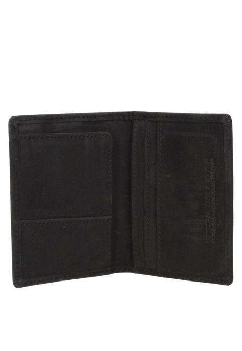 Billetera Tarjetero Cuero Hombre Negro Panama Jack-1
