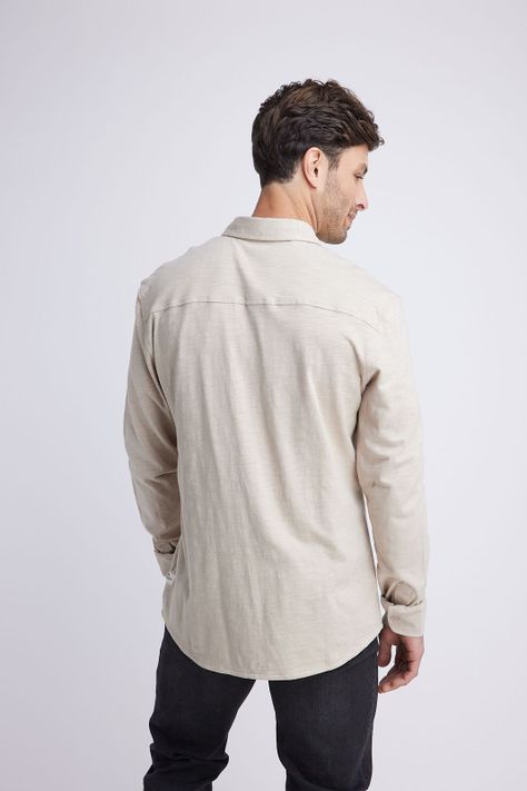 Camisa Hombre Arena Panama Jack-1