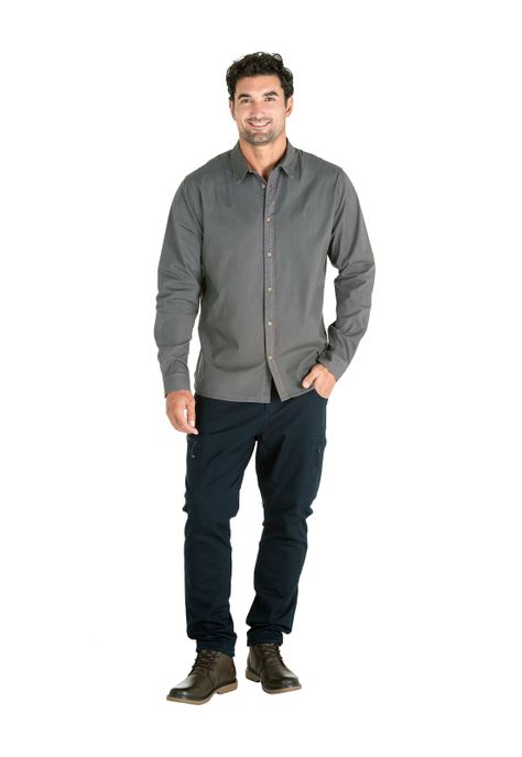 Camisa Hombre Gris Panama Jack-4