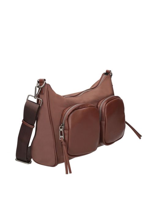 Cartera Bandolera Chocolate Pollini-1