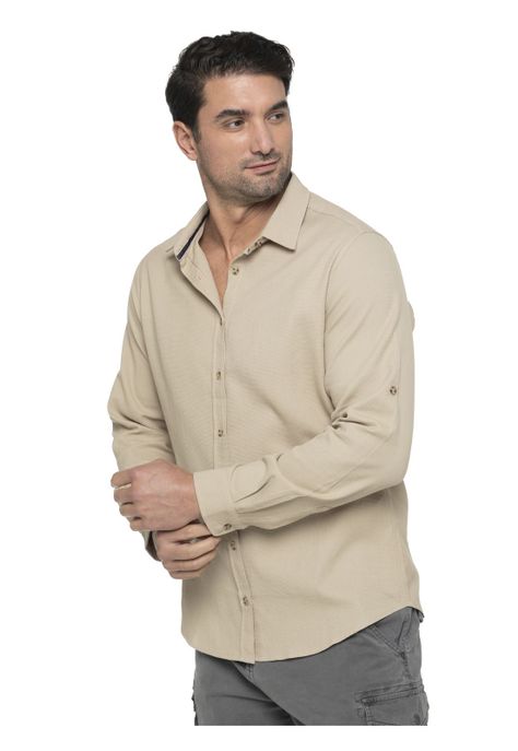 Camisa Hombre Beige Panama Jack-4