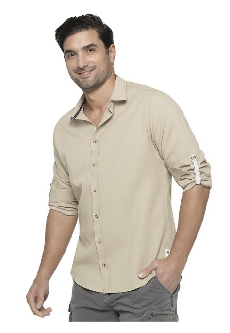 Camisa Hombre Beige Panama Jack-5