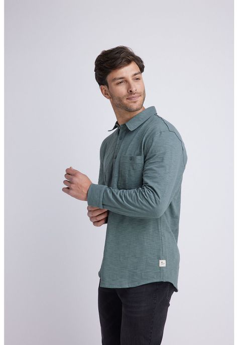 Camisa Hombre Verde Panama Jack-3
