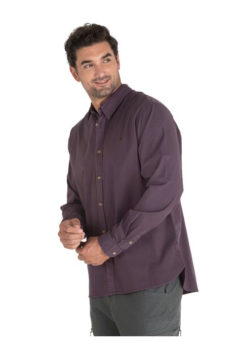 Camisa Hombre Burdeo Panama Jack-2