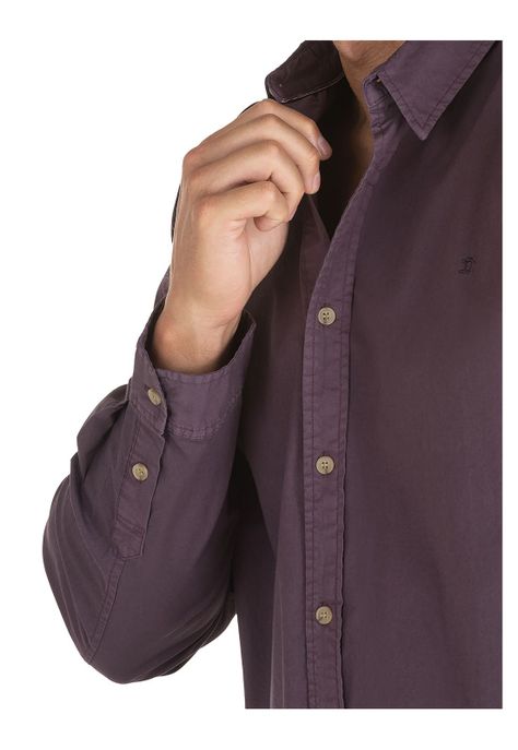 Camisa Hombre Burdeo Panama Jack-4