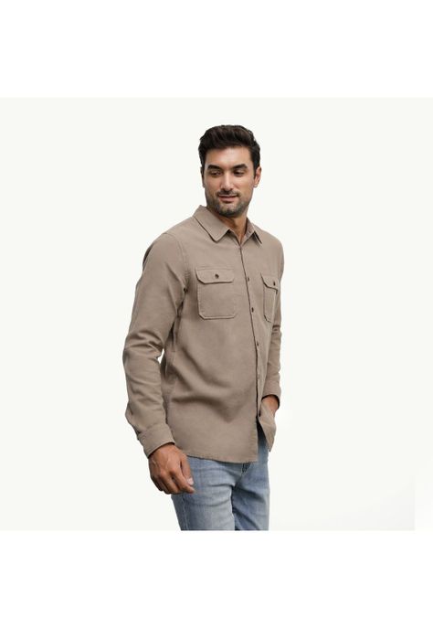 Camisa Hombre caqui Panama Jack-1