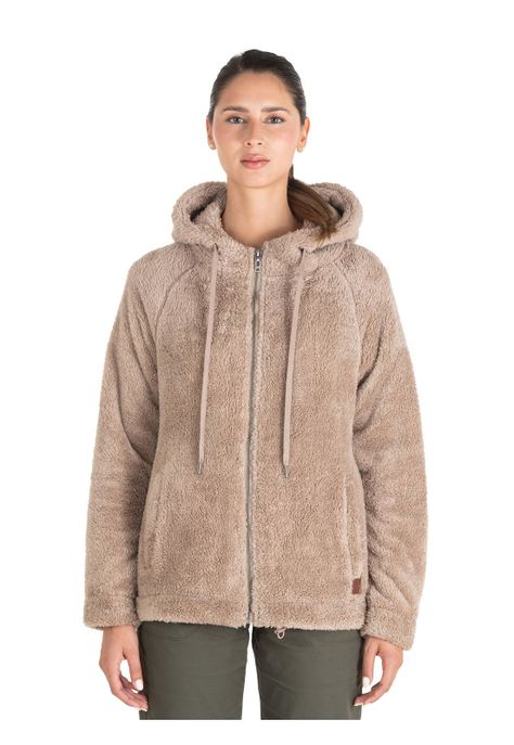 Polerón Fleece Taupe Mujer Panama Jack-0