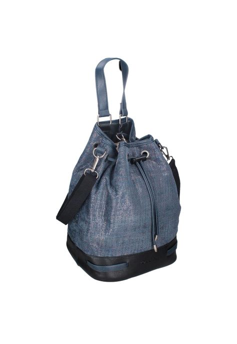 Cartera Hobo Azul Pollini-1