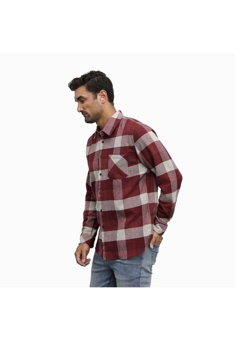 Camisa Hombre burdeo Panama Jack-1