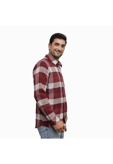 Camisa Hombre burdeo Panama Jack-2