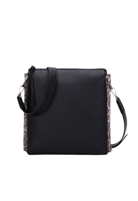 Cartera Animal Print Negro Pollini-0