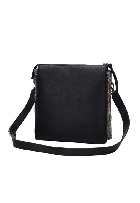 Cartera Animal Print Negro Pollini-2