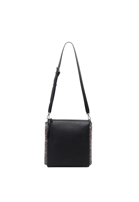 Cartera Animal Print Negro Pollini-3
