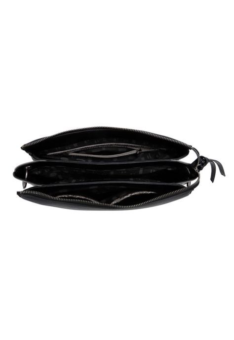 Cartera Animal Print Negro Pollini-4