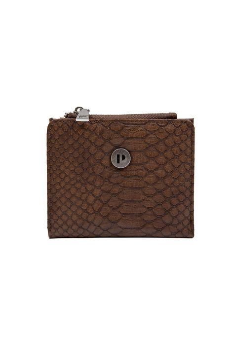 Billetera Mujer Chocolate Pollini-0