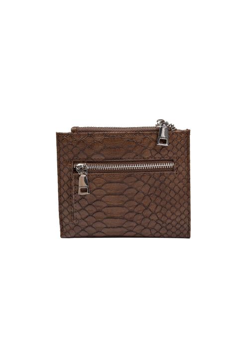 Billetera Mujer Chocolate Pollini-1