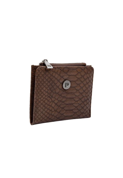 Billetera Mujer Chocolate Pollini-3
