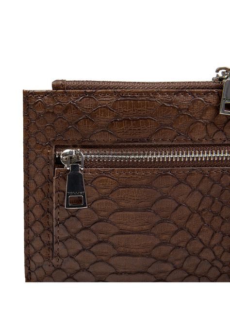 Billetera Mujer Chocolate Pollini-4