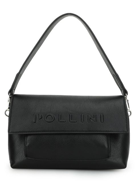 Cartera Bandolera Negro Pollini-0
