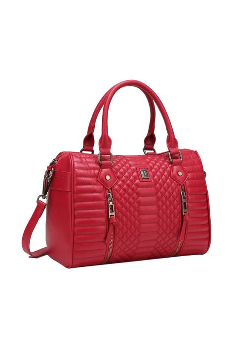 Cartera tipo bolso Frambuesa Pollini-4