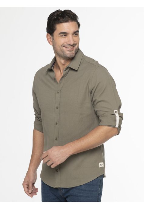 Camisa Hombre Verde Panama Jack-5