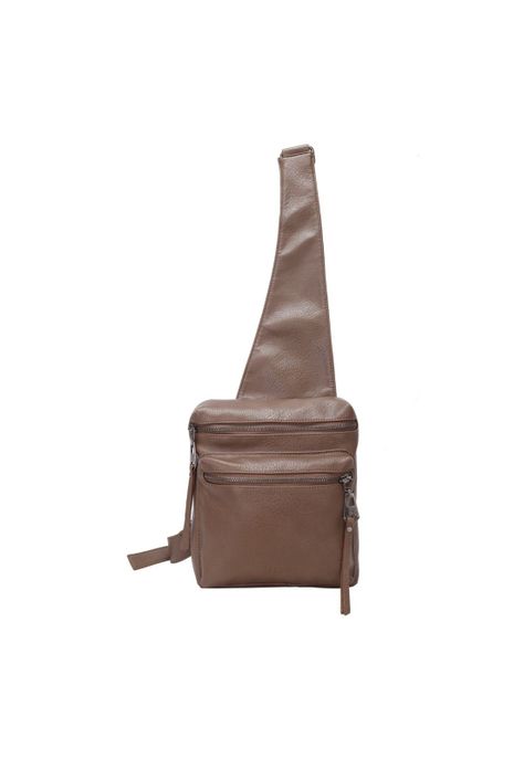 Cartera Bandolera Taupe Zappa-0