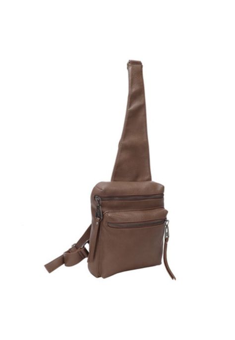 Cartera Bandolera Taupe Zappa-1