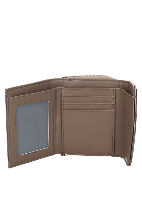 Billetera Wicker Camel Pollini-3