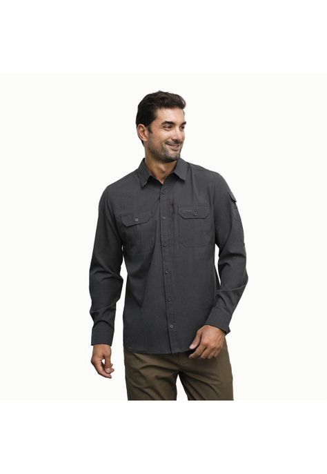 Camisa Hombre Gris Panama Jack-0