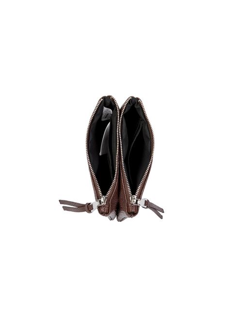 Billetera Mujer Chocolate Pollini-2