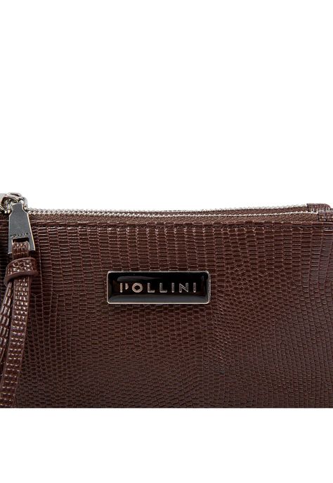 Billetera Mujer Chocolate Pollini-5