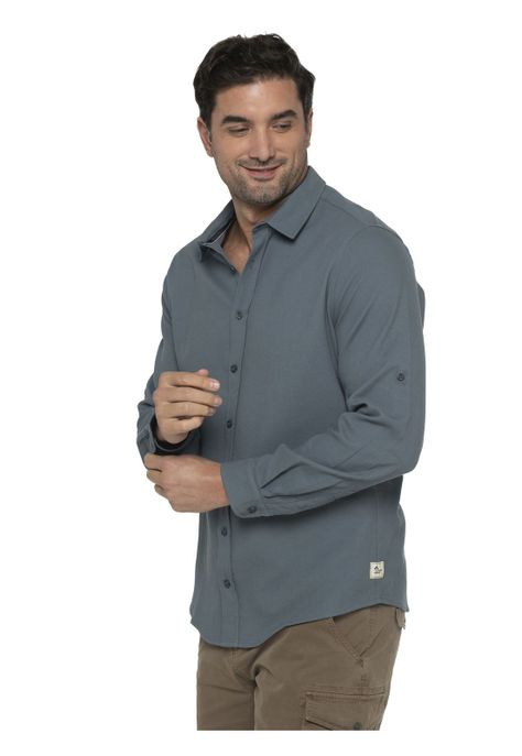Camisa Hombre Azul Panama Jack-3