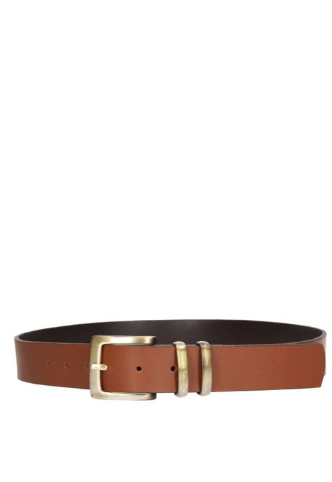 Cinturón Cuero Mujer P568 Camel Pollini-1