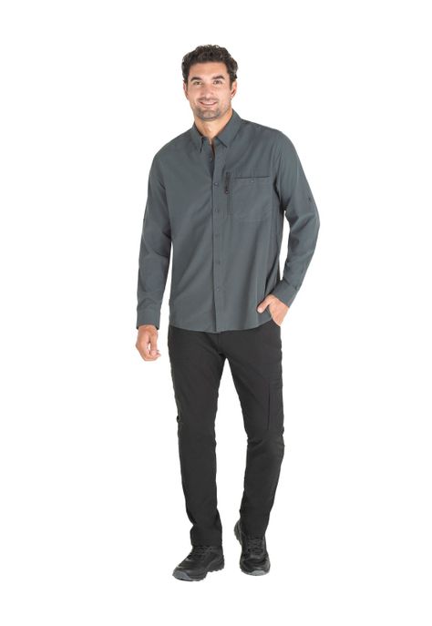 Camisa Hombre Gris Panama Jack-3