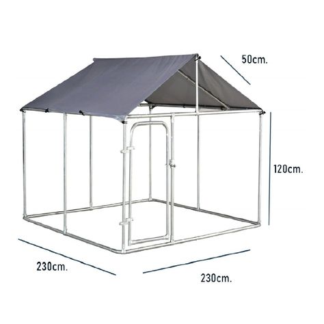 Canil Modular Para Perros con Techo 2.3x2.3 mts-1