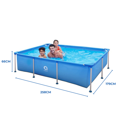 Piscina Estructural Cuadrada Grande 258x179x66cm-1
