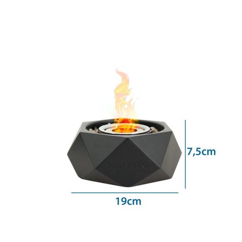 Fogón Decorativo De Mesa Bioetanol 19cm-1