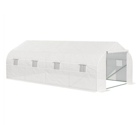 Invernadero Tunel 18 m2 6x3x2m Blanco-1
