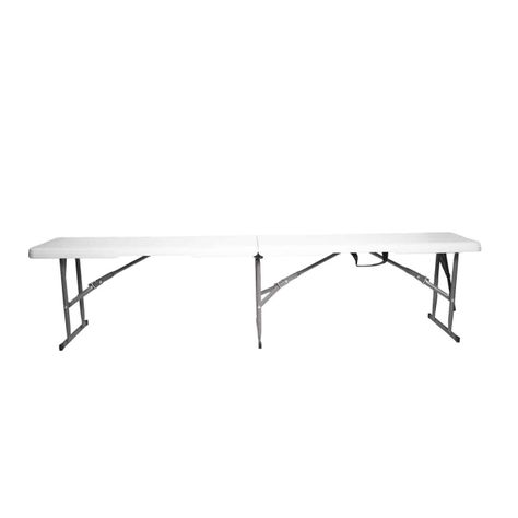 Banco Plegable tipo Maleta Blanca 180x30x43cm-0